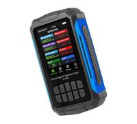 CFTGIW Electromagnetic Field Radiation Detector 2.8in TFT Color Display Rechargeable 5 in 1 Radiation Dosimeter White (Black)