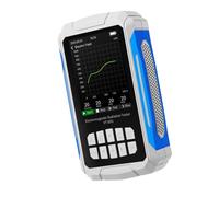 CFTGIW Electromagnetic Field Radiation Detector 2.8in TFT Color Display Rechargeable 5 in 1 Radiation Dosimeter White (White)