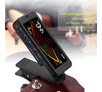 CFTGIW Flanger FMT-209 Digital Tuner with Clamp/Holder Mount for Chromatic Guitar Bass Ukulele Violin and The Generator Plastic Adop Guitar TunerGuitar Bass TunerClip on TunerGuitar
