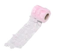CFTGIW Flowers Tulle Rolls 8cm for DIY Crafts (Pink) | Premium polyester, multiple colors, perfect for weddings, versatile usage