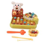 CFTGIW Four in One Montessori Toys Multifunctional Educational Children Toys Happy Farm Hammering Pounding Fishing Activity in Full and Farm 1 4 in Our Four Educational