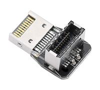 CFTGIW Front TYPEE Adapter Header PC Motherboard USB3. 10G 90 Degree Steering Elbow Converter PH74A USB32 Full 20G The Very Is Pro Front TYPE-E AdapterType-E PanelFront TYPE-E