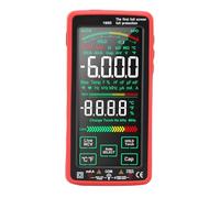 CFTGIW Full Screen Multimeter Electric Tester Voltage Current Resistive Value Capacitance Continuity Temp Test 6000 Counts Red Automatically Measur MultimeterElectric TesterVoltage