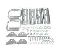 CFTGIW Galvanized Bunk Bracket Kit Sturdy Construction Fo Galvanized Bunk Bracket Kit for 3x3 Boat Trailer Members - Complete Mounting with U-Bolts and Ha Boat