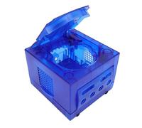 CFTGIW Game Console Shell Replacement for GC DOL 001 DOL 101 Transparent Game Console Housing Transparent Blue a Replacement GC a R ShellGame (Blue)