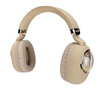 CFTGIW Gaming Headset Cute Cartoon Wired Wireless Stereo Headphone with LED Light for Games Movies Music White Connection for 5 1 Connection Also Connected (Beige Gold)