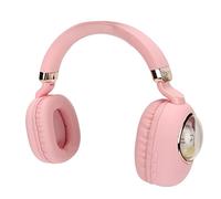 CFTGIW Gaming Headset Cute Cartoon Wired Wireless Stereo Headphone with LED Light for Games Movies Music White Connection for 5 1 Connection Also Connected (Pink)