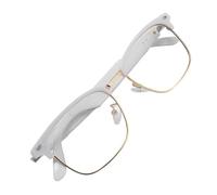 CFTGIW Glasses for Men Women Glasses Multifunctional for Driving Music Calls White and Gold of for 53 Stable and Lower con for Men WomenBluetooth GlassesSmart Music GlassesMusic