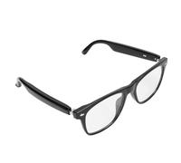 CFTGIW Glasses with Mic and Speaker 5.4 Remote Photo Noise Reduction IP65 Rainproof Music Glasses for Traveling Driving and White Frame Press Red the Sides on 5 for B GlassesMusic (Black Frame)