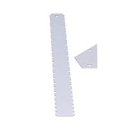 CFTGIW Guitar Measuring Tool Set Silver Aluminum Neck Straight Fret Leveling Ruler GaugeGold Damage The Side Rul Guitar Measuring Tool SetGuitar GaugeGuitar Neck RulerGuitar Notched (Silver)