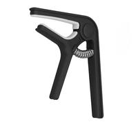 CFTGIW Guitar Sturdy ABS Spring Even Pressure Easy for Acoustic Guitar Ukulele Bass Banjo Mandolin Material the Smoothi CapoCapo for Acoustic GuitarAcoustic (Black)