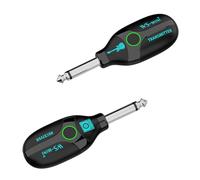 CFTGIW Guitar System 48K/16bit Real-time Transmission Rechargeable 4 Channels Not Require Pairing Colorful Indicator Lights Guitar Transmitter Receiver Set for Electric Bass