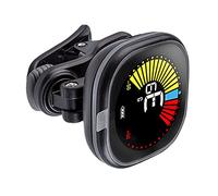 CFTGIW Guitar Tuner 12 Equal Temperament LCD Display Automatic Electronic Tuner With Rechargeable Battery for Violin Ukulele White Continuous Use Than Guitar TunerElectronic (Black (Special Tuning))