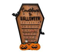 CFTGIW Halloween Countdown Decoration Pumpkin Calendar, DIY Wooden Block Countdown Sign for Spooky October Decoration