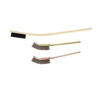 CFTGIW Handle Bird Brush Stainless Steel Medium Hardness Bird Tool Steel for Durable Me BrushLong Handle BrushBamboo BrushStainless BrushBird ToolBird Supply
