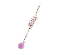 CFTGIW Hanging Door Cat Ball Toys Fun Relieve Boredom Soft Plush Suction Cup Fixation Interactive Cat Ball Toys with Bell for Indoor Purple the Between Anywhere and RELIEVER Play (Purple)