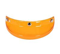 CFTGIW Helmet Visor 3 Snap Visor Universal Motorcycle 3 Snap Visor Flip Up Down Open Face Helmet Wind (Orange)