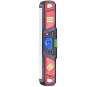 CFTGIW High Accuracy Magnetic Level Levelling Instrument Mini Digital Protractor for Home Decoration Garden WorkRed 0°/90° Sound 3 to Magnet Slope Protection with Drop (Red)