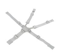 CFTGIW High Chair Straps Adjustable 5 Point Harness Baby Safety Strap Belt with Buckle for Stroller PushchairWhite to Your Durable Safe Belt Sturdy Point The 5 a a High Chair (Gray Button 5-Point