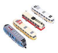 CFTGIW HighSpeed Railway Bus Model PullBack Vehicle Collection Model Toy for Children Backward Release to Car Move Gently Toy Alloy Car the Function Bus ModelVehicle ((Group B))