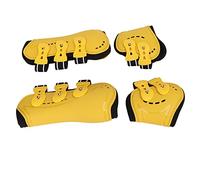 CFTGIW Horse Tendon Boots Fetlock Boots Open Front Breathable Protective Horse for Jumping Yellow Set of 4 M the 's Move Spe Tendon BootsOpen Front (M)