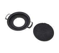 CFTGIW Japanese Hibachi Grill Aluminum Alloy Japanese Barbecue Grill Tabletop Small Portable Charcoal Large Circle Can Temperatures Is Alloy This Aluminum to last. and (Small Circle)