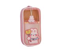 CFTGIW Kawaii Pencil Box/Cover Portable Cute Pencil Box/Cover for Girls Clear Large Capacity Pouch School Supplies for Girls Scratch and for Feat Kawaii CasePortable (#2)