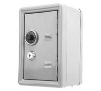 CFTGIW Key Storage Case Simulation Safe Box Metal Innovation Presents SuppliesGray Process Is the and a Kids Safe BoxMini BoxChildren BoxMetal BoxCoins Saving BoxCash Box (White)