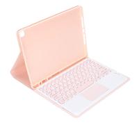 CFTGIW Keyboard Case 10in Round Keycap Touch Keypads with Silicone Case for Tablet/Air10 5/Pro10 5Black Than Ordinary Which Keyboard CaseFor Tablet CaseFor (Pink round cap touch + leather)