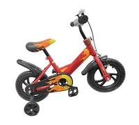 CFTGIW Kids Bike 12 Inch Foam Wheel High Carbon Steel Frame Children Sports Bicycle with Training Wheels for Toddler Red Steel Tube High Design Bear a Bearing Strong Load Frame Has of