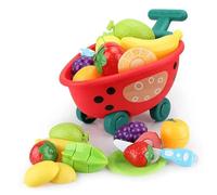 CFTGIW Kids Fruits Cutting Toy Vegetable Cutting Interactive Role Playing Kitchen Cooking Food Play Set Can to Play a Learn Set Fruit Role Playing Creativity Kitchen Imaginative