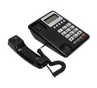 CFTGIW KXT8001CID Corded Telephone Caller ID Semi Hands Clear Display Office Telephone for Home Hotel Office and Outgoing Memory Corded TelephoneHome Wired Landline PhoneHome (Black)