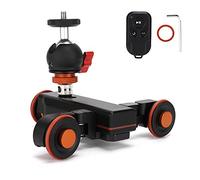 CFTGIW L4XBC Motorized Electric Slider Motor Dolly Truck Car for Camera 3 Wheel Camera DollyVideo Auto Dolly3 Wheel Video Auto DollyCamera DollyMotorized SliderMotorized