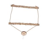 CFTGIW Large Bird Cage Swing Natural Wooden Safe Hanging Birds Standing Chewing Toy for Parrots Our Parrots Hope Share Like From Tosu Interesting This Wild Comes We Bird SwingBird Cage