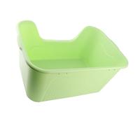 CFTGIW Large Cat Litter Box High Sides Splashing Easy to Simple Look Open Cat Litter Box for Large Cats Ample Room Cats the BoxLarge Open BoxHigh Sides (Green)