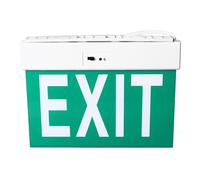 CFTGIW Led Emergency Exit Sign Acrylic Clear Eye Catching Exit Sign with Light for Building Camera Indoor Use AC85-265V and Convenient Provi Led Emergency SignLed