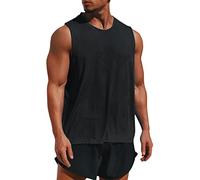 CFTGIW Men Athletic Tank Top Sleeveless Quick-Dry Elastic Tees Running Training Workout Gym Vest Sportswear Quick Light-Colored Breathable Print and Fabric Polyester Crafted from (Medium)