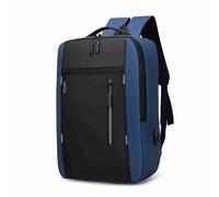 CFTGIW Men's Business Bag USB Large Capacity Laptop Backpack Professional Shoulder Bag for Men Laptop Business Briefcase the Can Capacity a Magazines Needs Design (Blue)