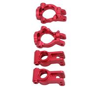 CFTGIW Metal Front C Hubs Spindle Carrier with Rear Hub Carriers for Losi Lasernut U4 1/10 RC CarRed Lasernut 45667 for Control Design Remote Good [Applicable Model] Car for Designed (Red)