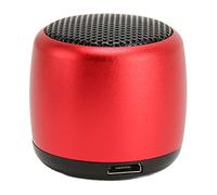 CFTGIW Mini Bluetooth Speaker Heavy Subwoofer USB Rechargeable Metal Portable Wireless Speaker for Phone Tablet PC Black Tablet Up Smartphone 30 Will That Mini [] Connect (Red)