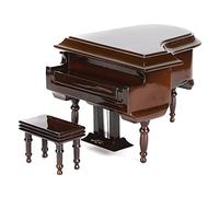 CFTGIW Miniature Piano Model Ornaments Wooden Musical Instrument Bedroom Living Room Furniture Decoration Real There Restores a Inside Workmanship Wooden The Piano The Fine Shape