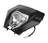 CFTGIW Motorcycle Grimace Headlamp Lens ABS Front Light Housing Large Headlight Lampshade Orange Headlamp LampshadeHeadlight LampshadeMotorcycle LampshadeLamp CoverMotorcycle Lamp Cover (Black)