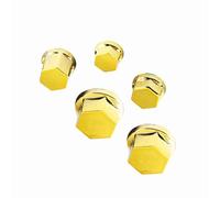 CFTGIW Motorcycle Screw Nut Cover Set 30Pcs for Engine Decoration, (Gold)
