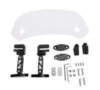 CFTGIW Motorcycle Windshield Extension Spoiler Wind Deflector Transparent Adjustable Replacement for Z750 Z800 650 Er6f 1000 Gen 1 KLR 650 VStrom 650 XT (S for Size 35-41)