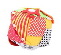 CFTGIW Multifunctional Cloth Cubic Block Baby Learning Toy with Zipper Button Buckle Shoelace The Can of Easily Untied and Development Promote The Through Hands Practice Baby (Colorful)