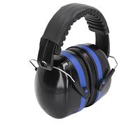 CFTGIW No Cancelling Headpho 360 Degree Rotatable Ear HEA Headpho for Airplane Black and with Soft Cups a No Cancelling Earmuffs Ear Blocking HEA (Blue Black)