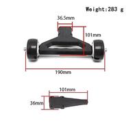 CFTGIW Nylon Double Wheel Wheelie Raise Head Bar Replacement for 1/5 8s KRATON/OUTCAST Remote Control Truck Car Update Parts Accessories to the Is and Everyday Material Made (Black)