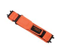 CFTGIW Nylon Watch Band for Huami Active A2212 Hook and Loop Fastener Sporty Style Braided Soft Replacement Wristband with 2pcs Black Nylon Wristband Exquisite Note (Orange)