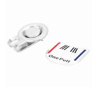 CFTGIW One Putt Metal Magnetic Marker Golfer Hat Clip Accessory Marker Hat Clip Accessory High Product Metal and Electroplating Polishing Clipped Can Oxidation (Silver color bars)