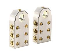 CFTGIW Pair Battery Terminals Kit Positive Negative Auto Battery Clamps Pile with M8/M10 Wrench Product Excellent Installation Stability M8/M10 Chuck The Convenient